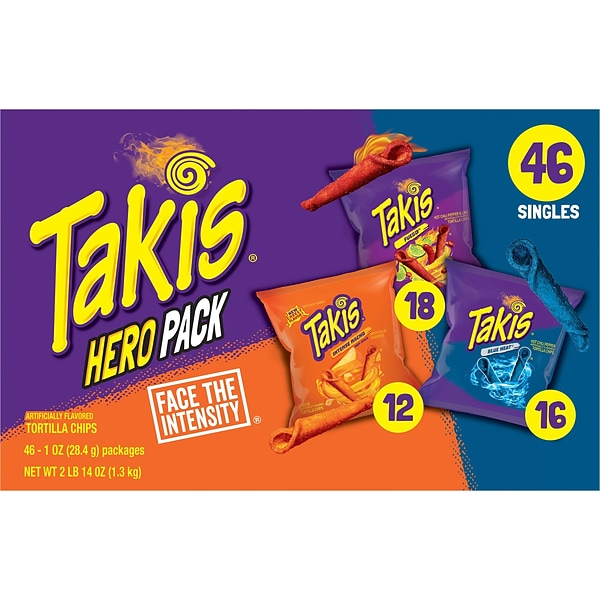 Takis Hero Pack Tortilla Chips Intense Nacho / Fuego / Blue Heat (128642) 55480460 cover image