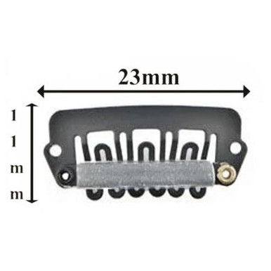 Wig Snap Clips for Wireless Mics, Black 23mm cover image