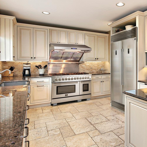 Forno Fratta 48" Platinum Freestanding Dual Fuel Range with 240v Electric Oven - 8 Burners, Griddle, and 160,000 BTUs -FFSGS6187-48 cover image